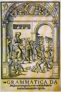 Frontispício da primeira edição da Grammatica da Língua Portuguesa de João de Barros, 1540