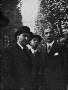Salazar acompanhado por Armindo Monteiro e Henrique Galvão