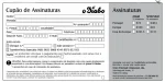 Cupão de Assinaturas