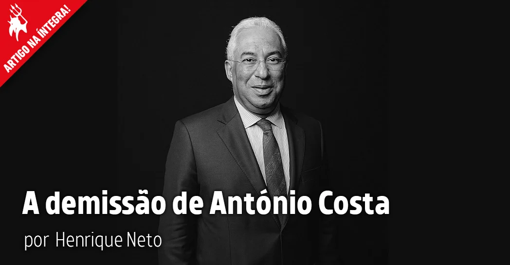 Imagem do artigo. A demissão de António Costa
