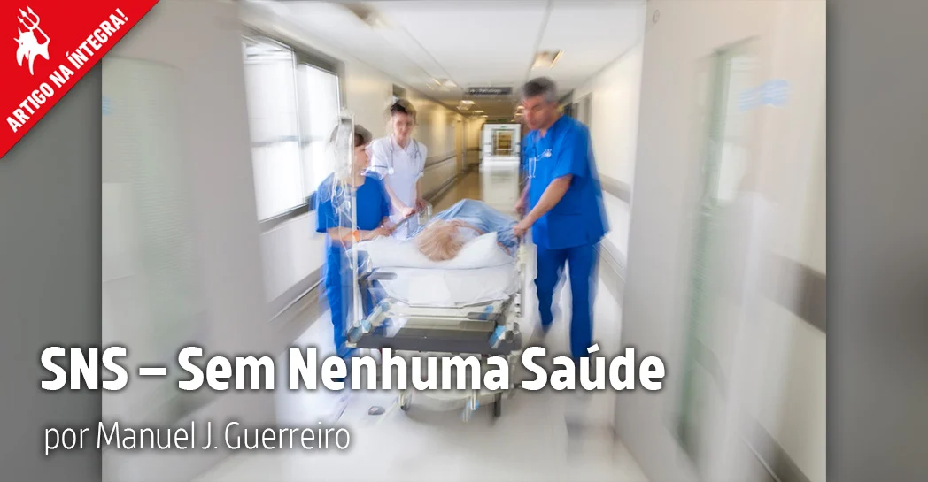 Imagem do artigo. SNS - sem nenhuma saúde