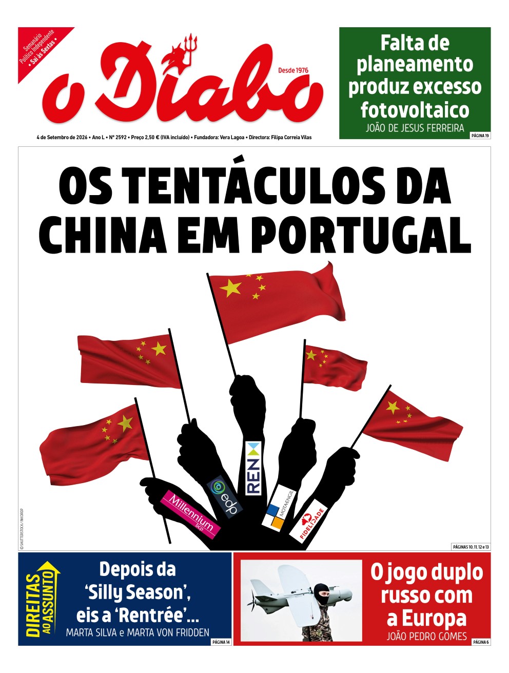 Os tentáculos da China em Portugal | O DIABO 2592